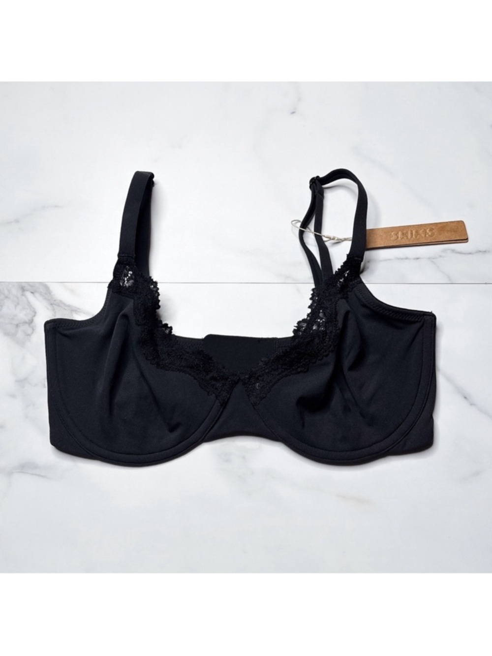 🆕 Skims | Fits Everybody Lace Unlined Demi Bra - Size 34 DDD.